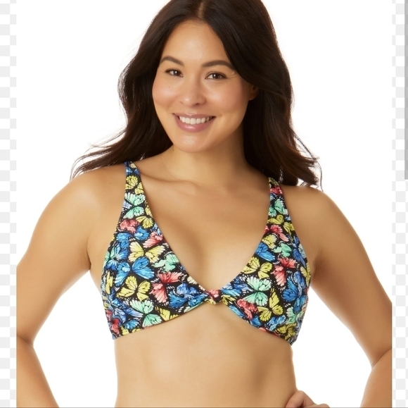 No Boundaries Juniors Butterfly Knot Bikini‎ Top Small 3-5 New With Tags - Picture 2 of 7